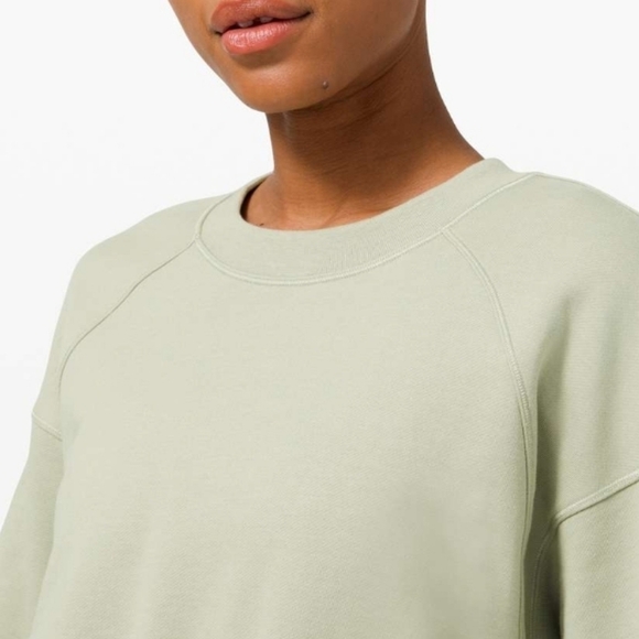 Lululemon Hugged-Waist Cotton Pullover Green Fern Size 4.. - Picture 5 of 16